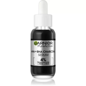 Garnier aha+bha charcoal serum