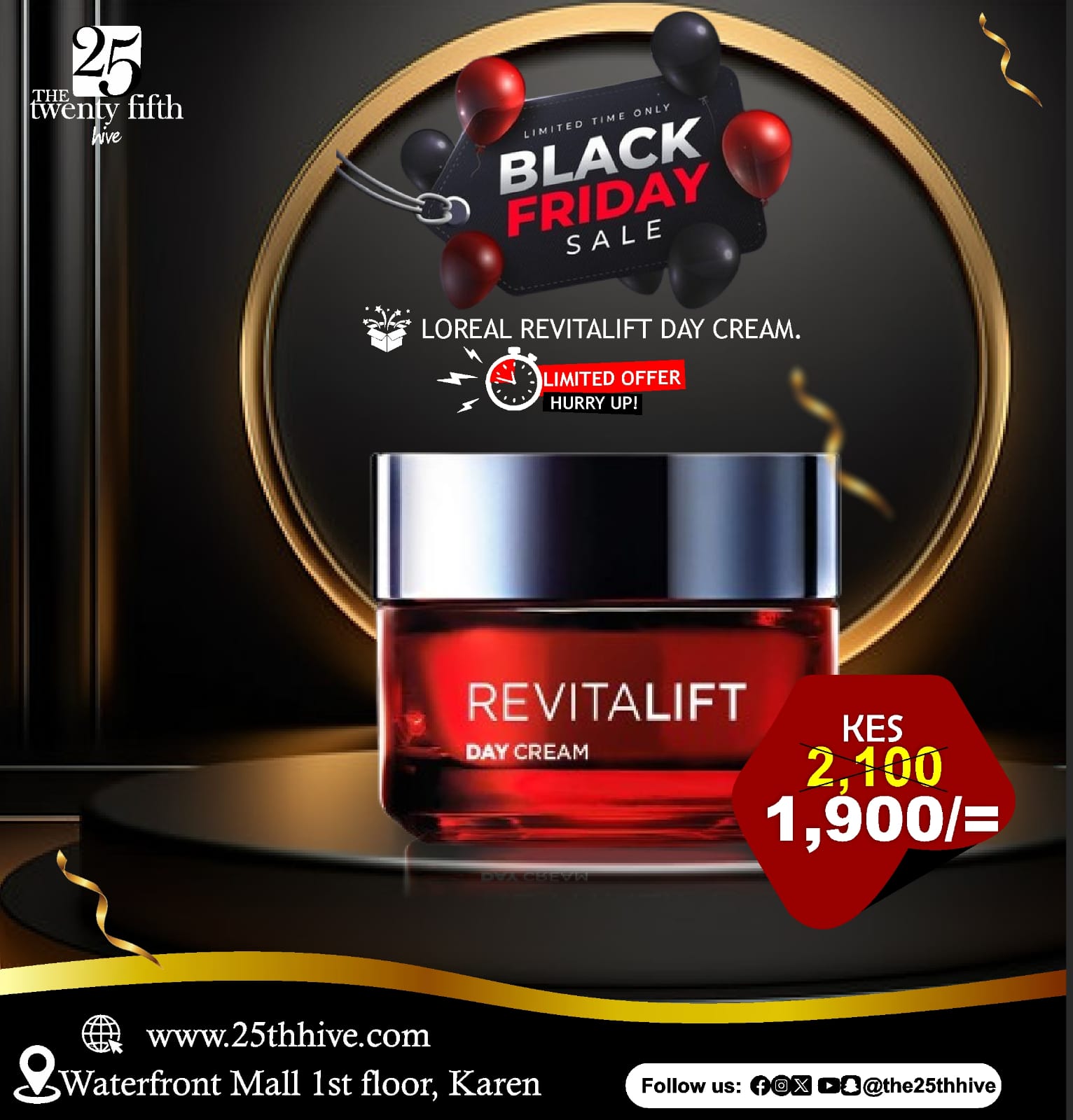 L’Oreal Revitalift Day Cream Black November Sale