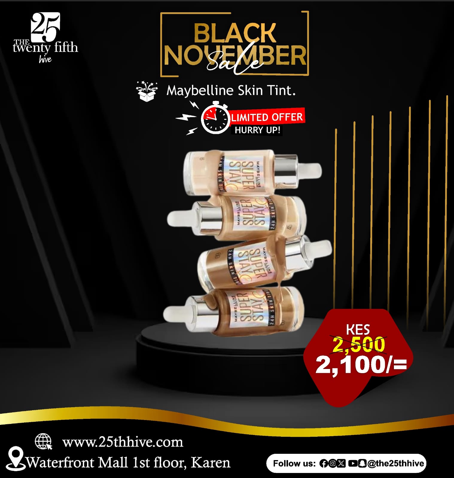 Maybelline Skin Tint Black November Sale